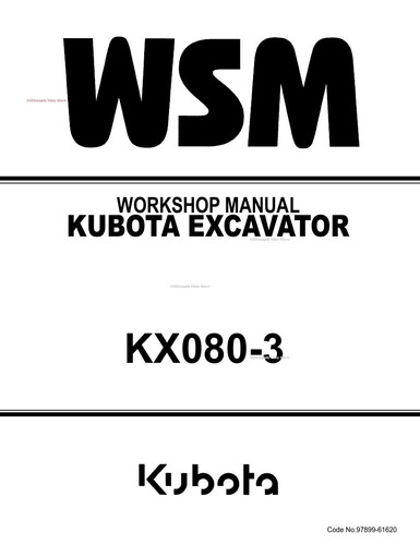 Kubota kx080 escavatore - kubota,