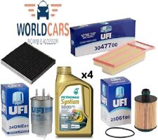 KIT TAGLIANDO FIAT FIORINO 1.3 MJT EURO 5 4 FILTRI UFI  4 LT PETRONAS 5W30