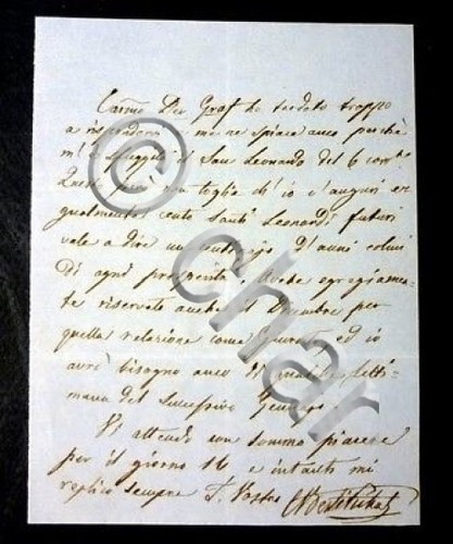 Lettera autografo carlo berti - lettera,