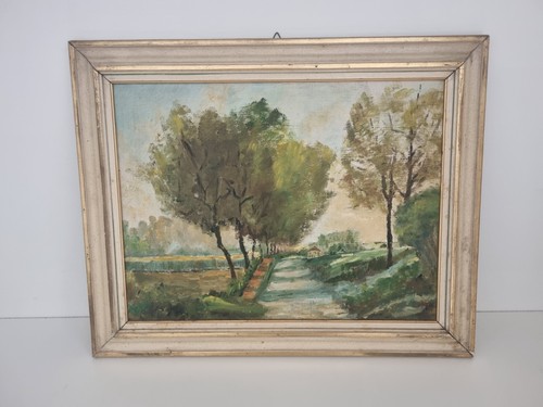 Dipinto olio tavola quadro - dipinto,