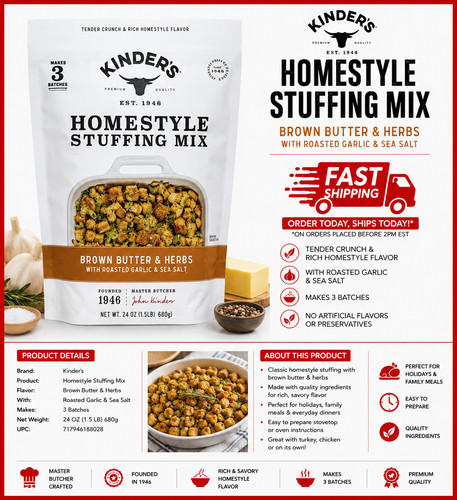 Kinder homestyle stuffing - kinder's,