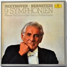 DGG STEREO 2740 216 GERM BEETHOVEN "9 Symphonien" BERNSTEIN #8LP BOX + BOOKLET