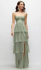 Abito in chiffon a strati