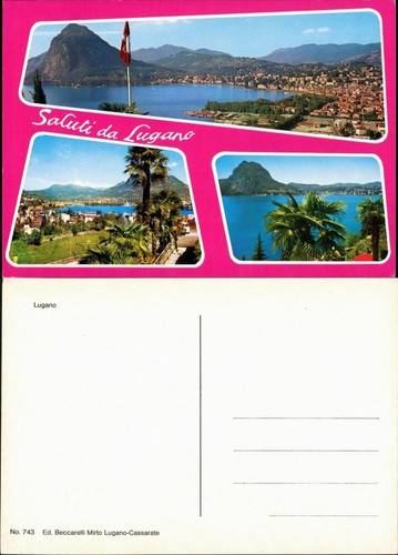 Cartolina lugano vedute - cartolina,