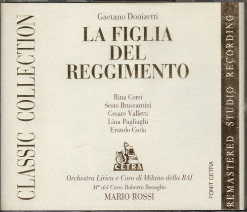 Cds donizetti figlia del - donizetti,