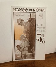 PRIMA GUERRA MONDIALE. Locandina Prestito Nazionale 1917. Craffonara. Banca