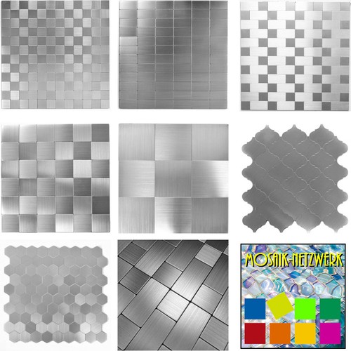 Metallo mosaico piastrelle - metallo,