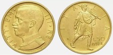 ITALIA, ORO 50 LIRE VITTORIO