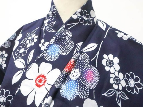 Kimono giapponese yukata navy - giapponese,