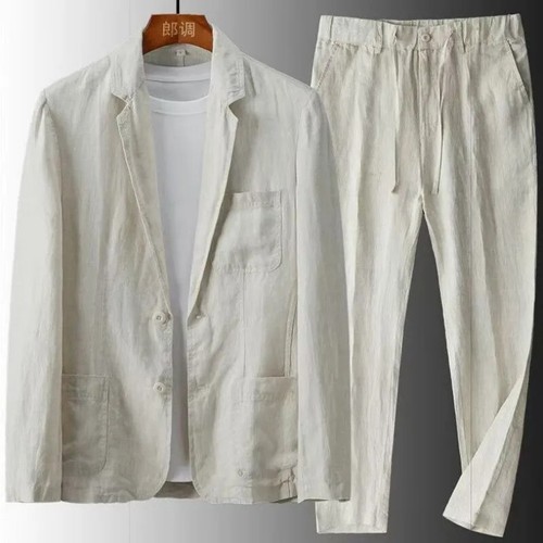 Blazer uomo estivo cotone - , lino