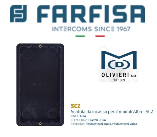 Aci farfisa scatola - aci, incasso