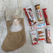 CALZA BEFANA 2026 fatta a Mano Epifania Velluto 35cm Fatina KINDER Cioccolato