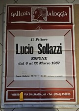 Manifesto Viterbo Mostra Pittore Lucio Sollazzi 1987 