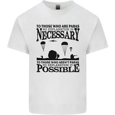 To Those Il Reggimento Paracadutisti 1 2 3 Para Uomo Cotone T-Shirt Maglietta