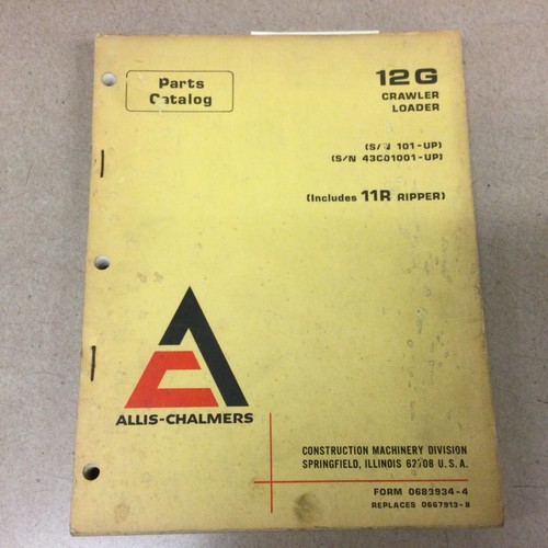 Fiat allis chalmers 12g - chalmers,