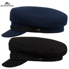 Berretto Sterkowski DANUBIO MOD 3 lana bretone pescatore tradizionale blu/nero