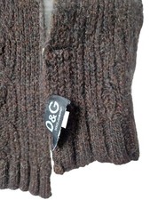 Sciarpa lana D&G marrone