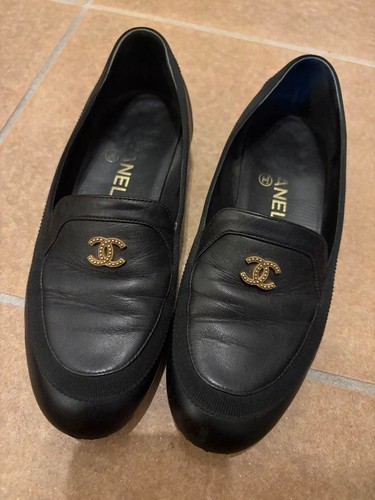 Scarpe mocassini chanel nere - mocassini,