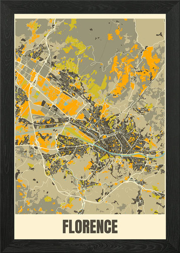 Mappa della città firenze - città,