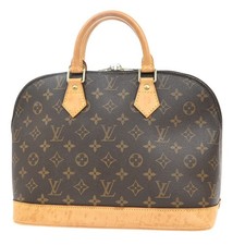 Borsa a mano Louis Vuitton LV logo Alma monogramma pelle marrone Francia M51130 73EF862