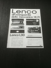 1976 LENCO MECCANICA HI FI L90 GIRADISCHI TURNTABLE VINTAGE RETRO AD PUB
