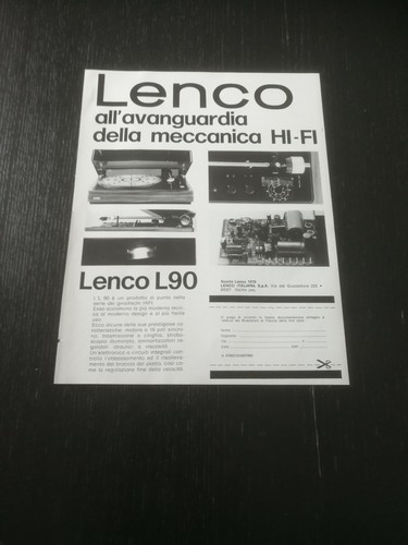 1976 lenco meccanica l90 - meccanica,