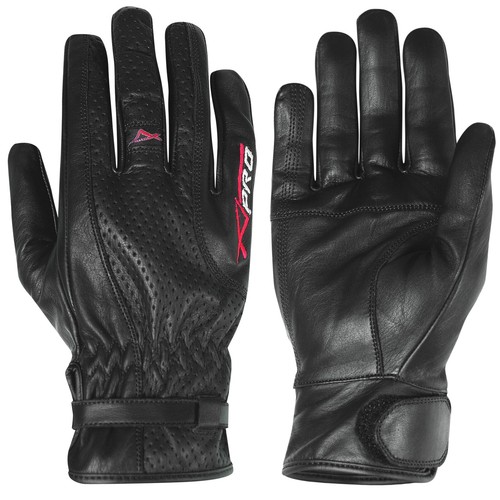 Guanto pelle traforato moto - pelle,