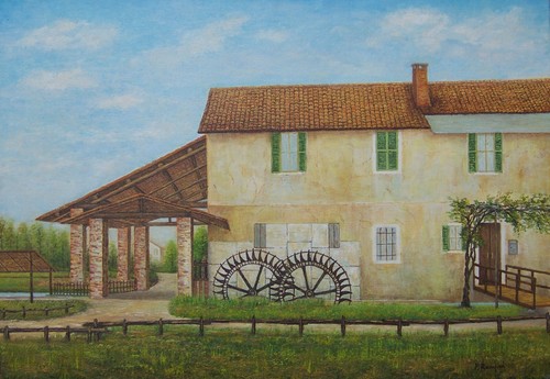 Quadro olio tela - su,