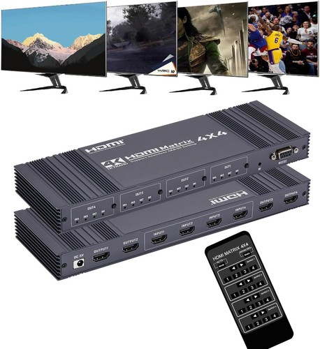 4x4 hdmi matrix switch 4k - matrix, switch,
