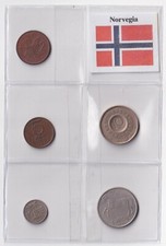NORVEGIA NORWAY  SET 6 MONETE