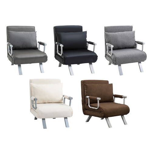 Homcom poltrona letto piazza - poltrona, 1