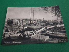 NAPOLI-MERGELLINA 1958 VIAGGIATA ANIMATA ORIGINALE PORTO BARCHE TIMBRO LA RADIO