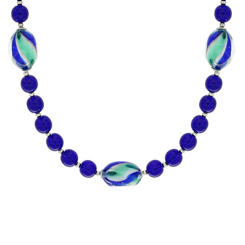 Collana girocollo con pietre - collana,