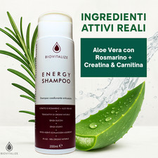 Biovitalize Shampoo Anticaduta con Aloe Biologica e Rosmarino - 200 ml