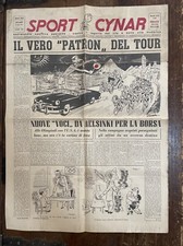 SPORT Cynar  giornale sportivo umoristico-omaggio della ditta PEZZIOL-n.8/1952