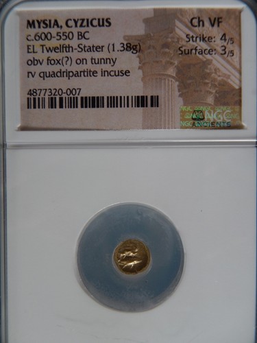Mysia cyzicus 12 stater - el, 1/12