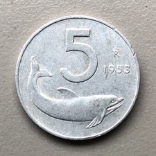 Moneta 5 LIRE 1953 Repubblica