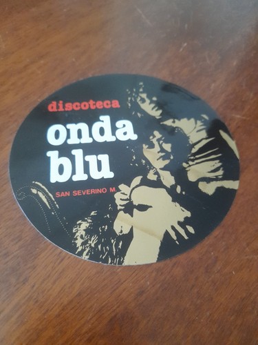 Adesivo discoteca onda blu - d2),