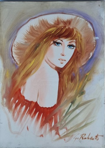 Quadro tela volto donna - quadro, "volto