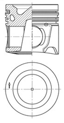 Pistone kolbenschmidt 41805600 - pistone,