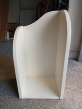 MOBILETTO MENSOLA ANGOLO ARTIGIANALE IN LEGNO, CM 25 BASE X 50 ALTEZZA MASSIMA.