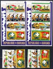 Burundi Scott 460-463,C199-C202,463c,C202a come nuovo NH (valore catalogo 67,45€)