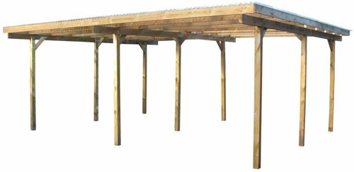 Doppia pergola tettoia - doppia,