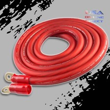 0 Gauge 20ft  RED Power Ground