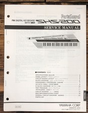 Yamaha SHS-200 Manuale di