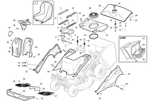 Tappo livello carburante