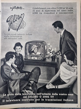 1953 PUBBLICITÀ  GELOSO TV