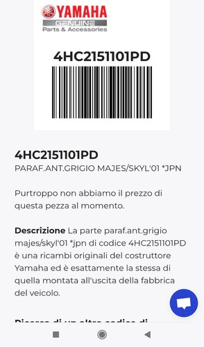 Parafango anteriore originale - parafango,