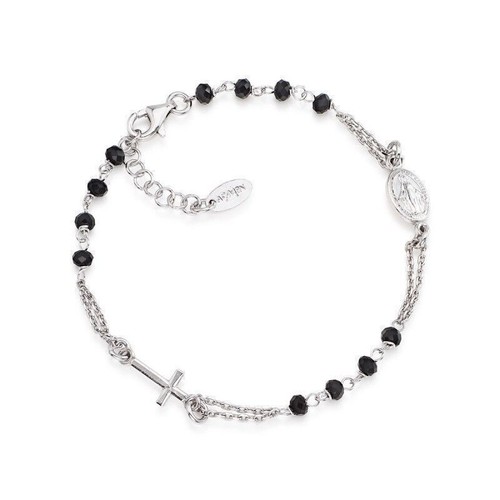 Bracciale rosario croce unisex - rosario,