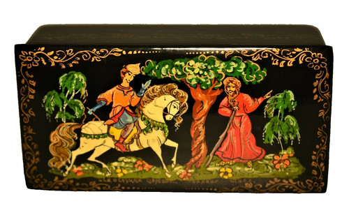 Antica scatola lacca miniatura
